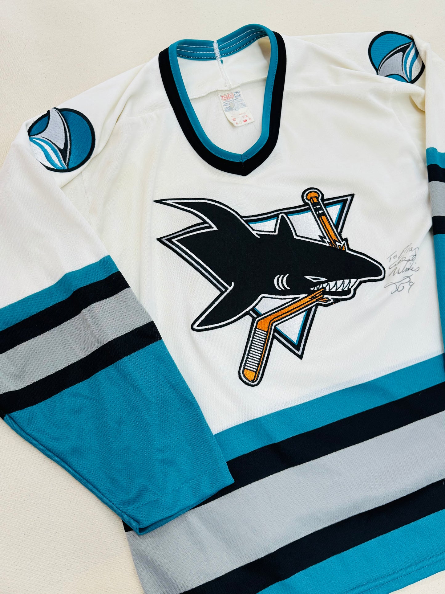 Vintage CCM San Jose Sharks Jersey Size M