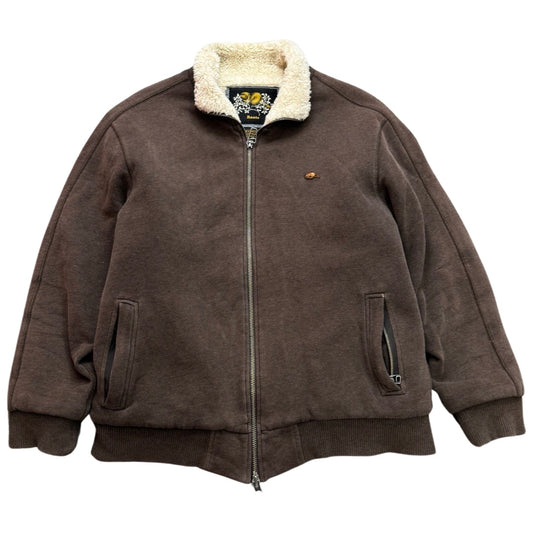 Vintage Roots Fur Zip-Up Jacket Size Large