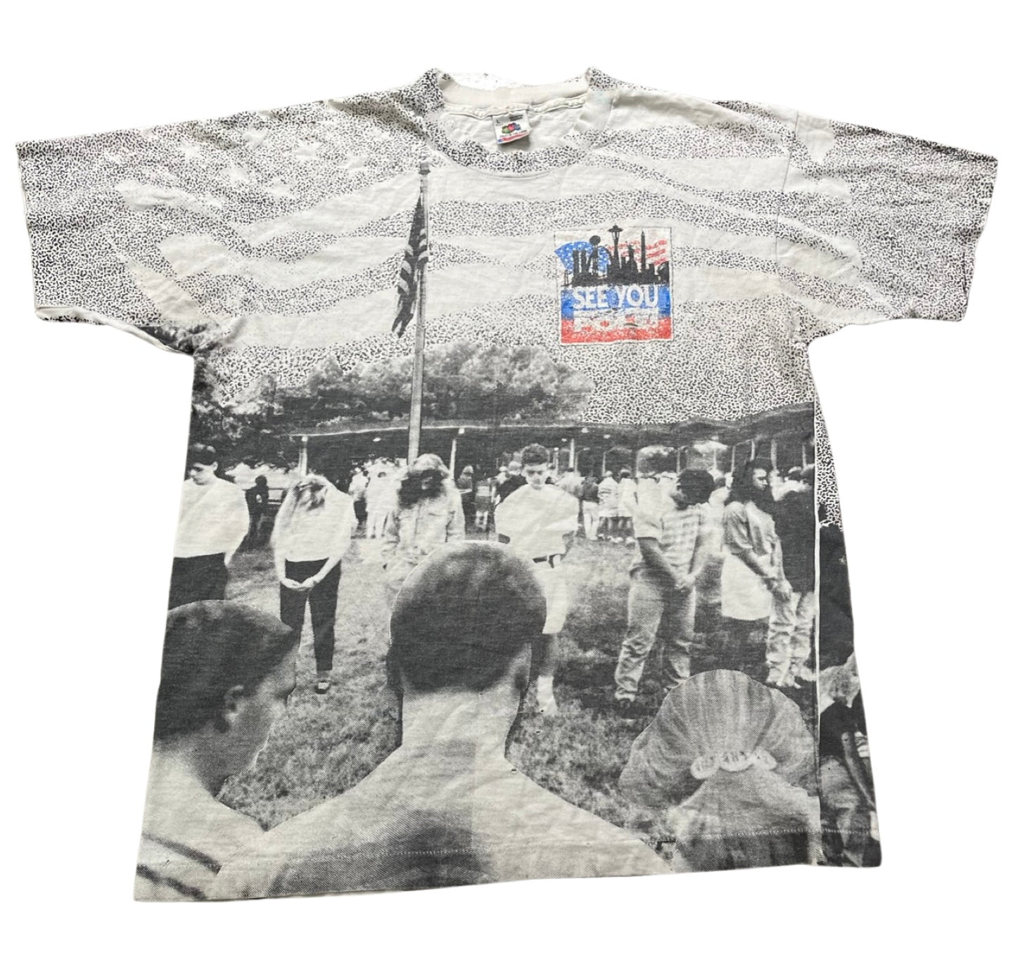 Vintage 90's See You at The Pole All-Over Print Tee