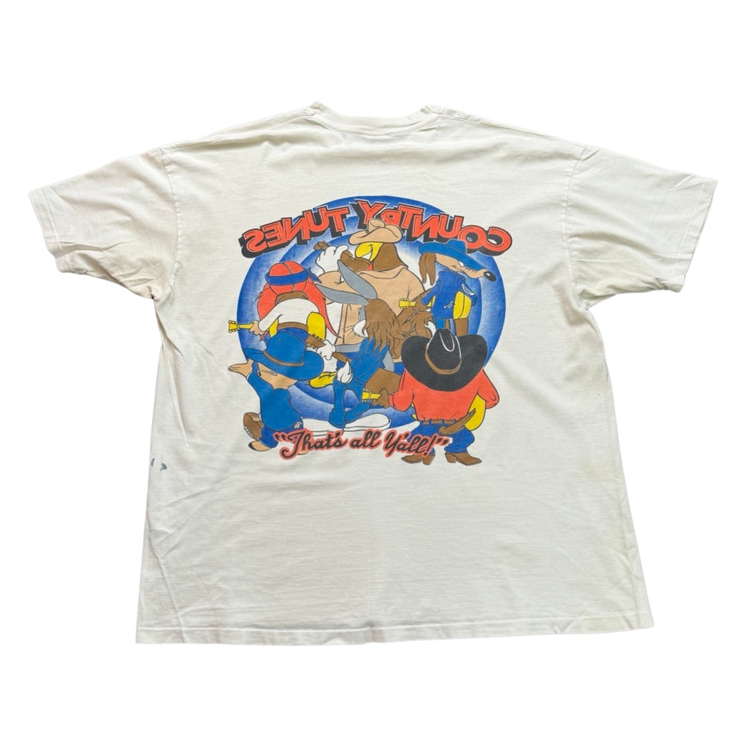 Vintage 1993 Looney Tunes Country Tee Size XL