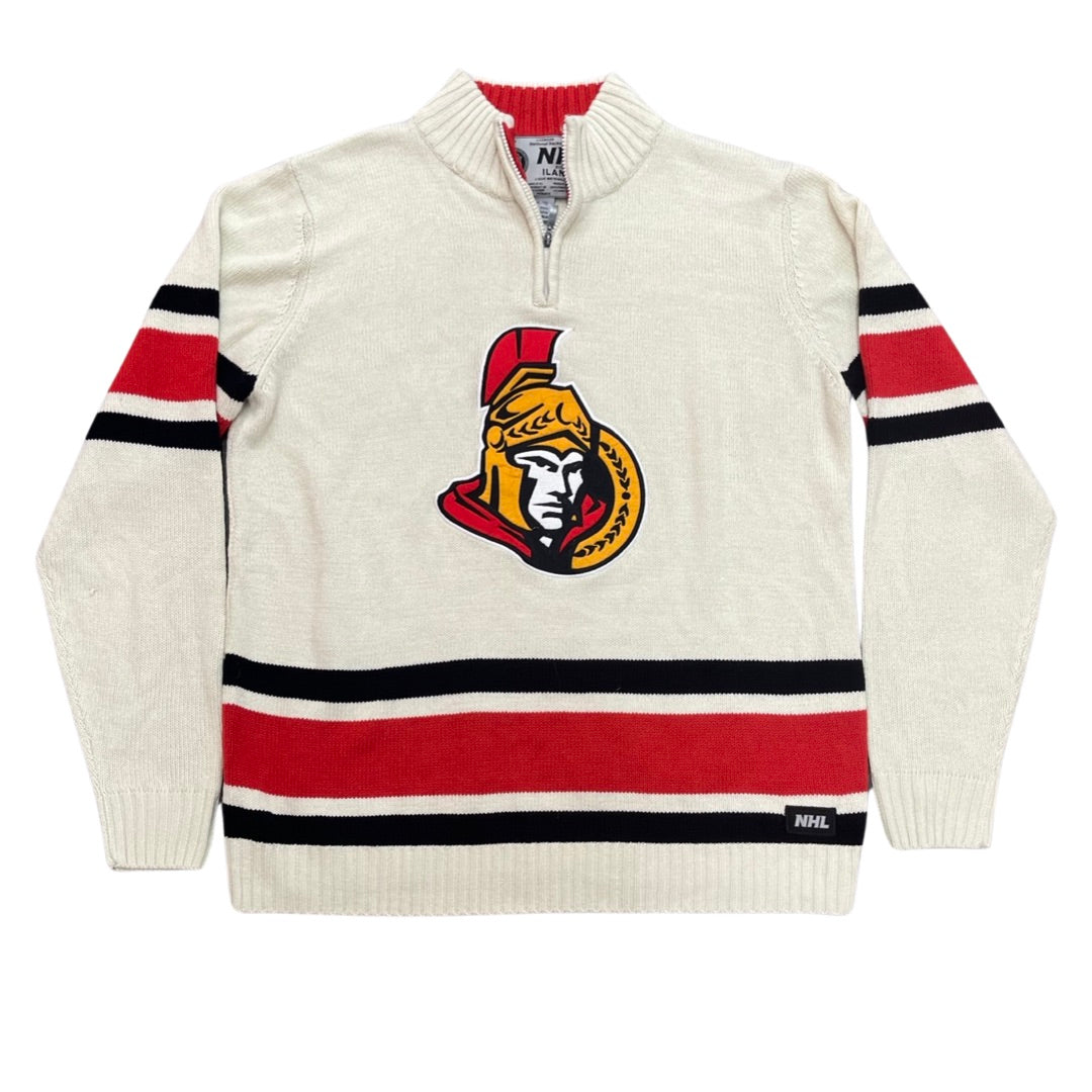 Ottawa Senators Knitted Quarter Zip Size XL