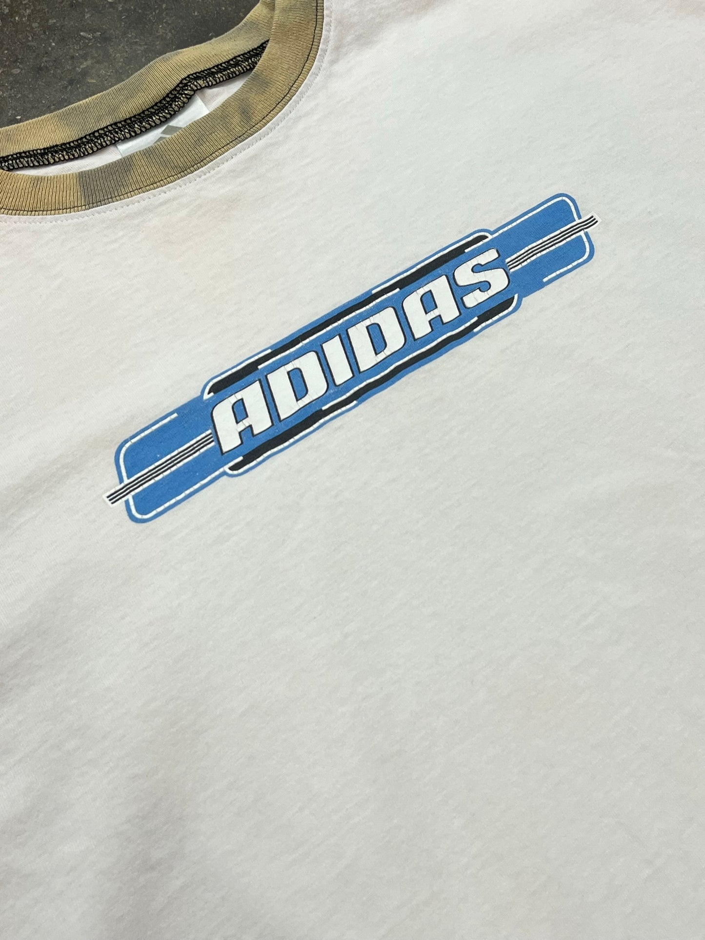 Vintage Adidas Logo Tee Size M