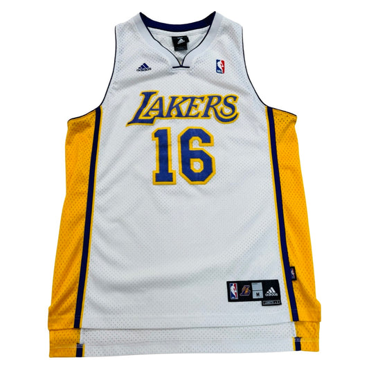 LA Lakers Gasol Jersey Basketball Size M