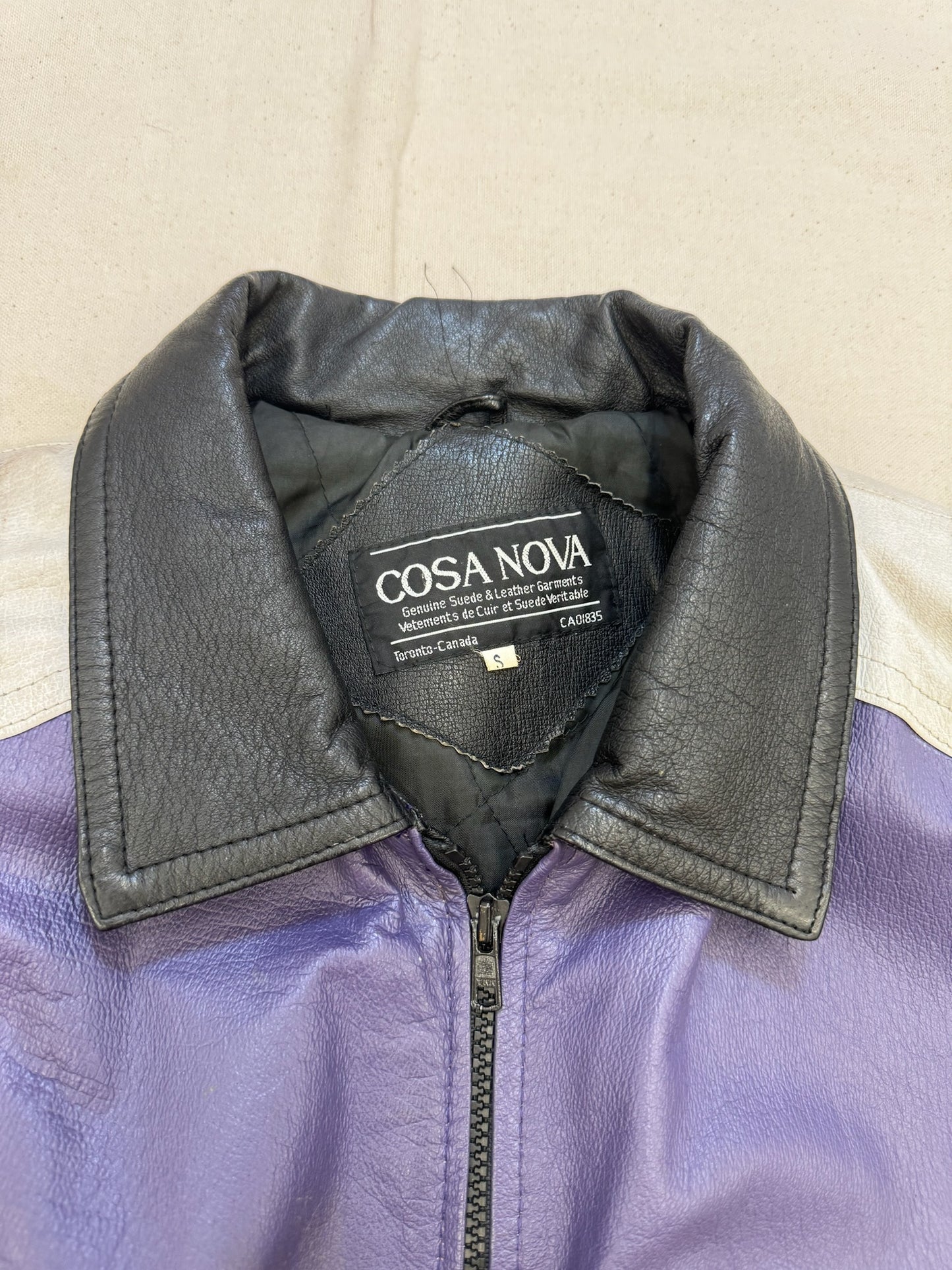 Vintage Leather 8Ball Jacket Size S