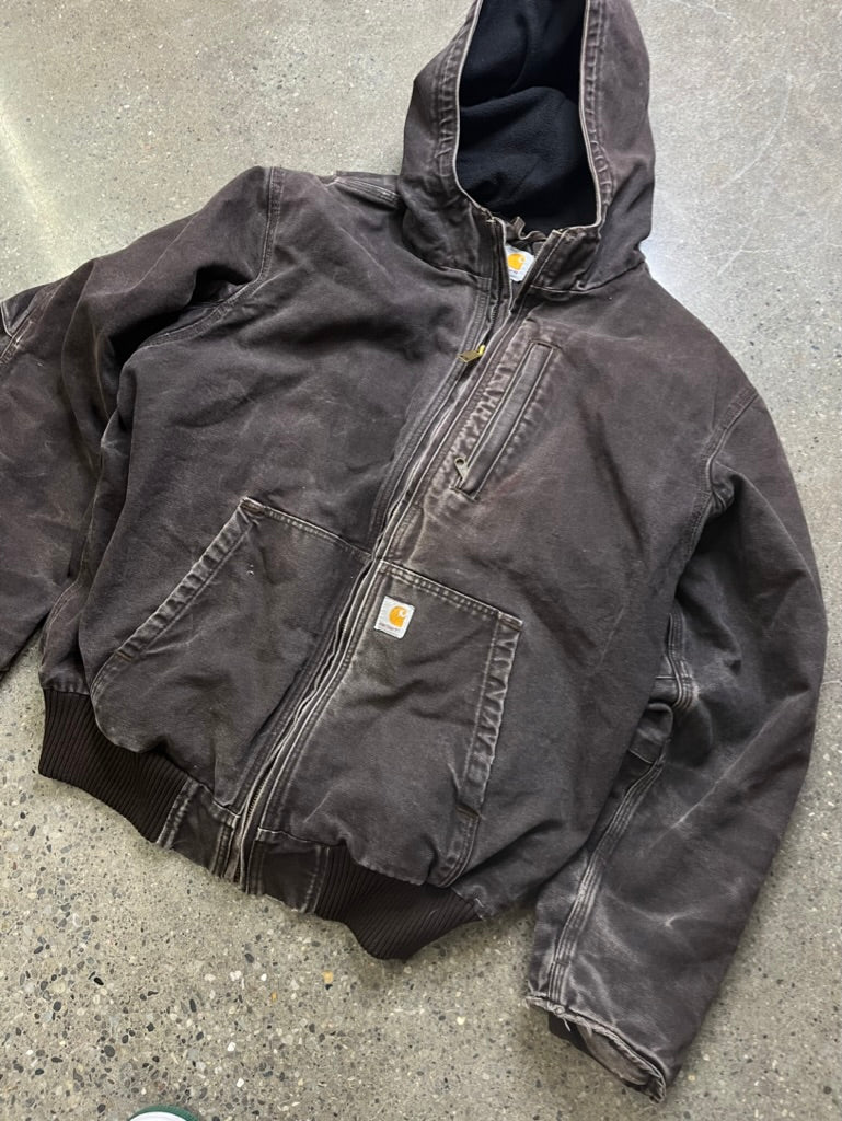 Vintage Carhartt Work Jacket Brown Size XL