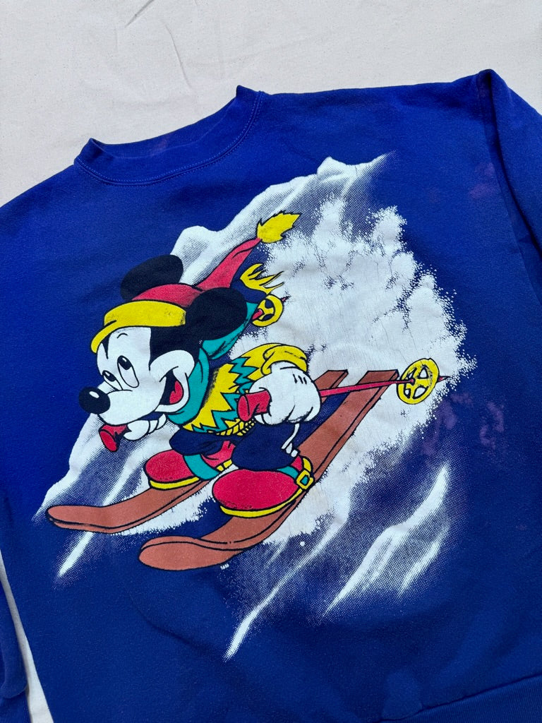 Vintage Mickey Mouse Skiing Crewneck Size XL