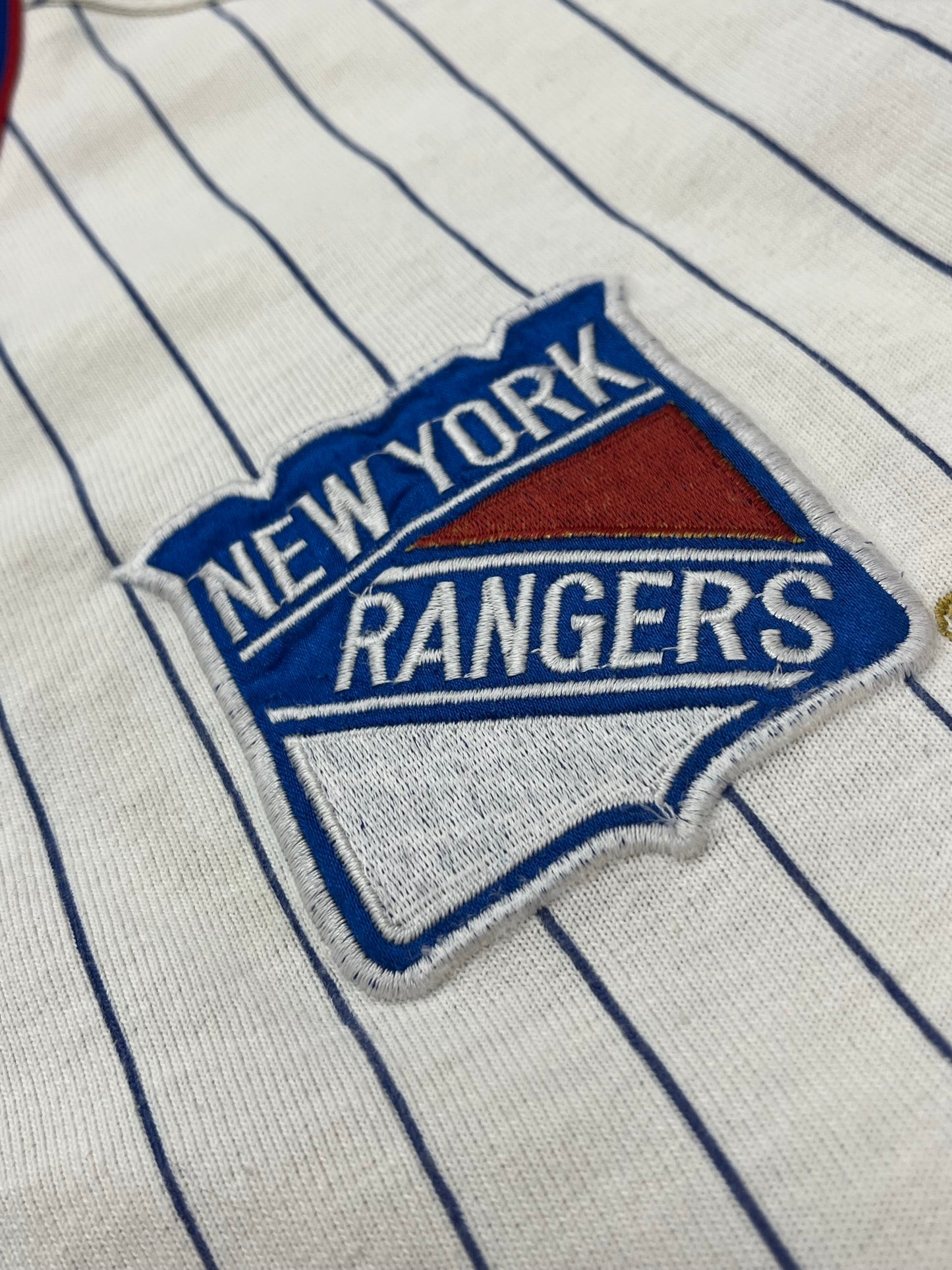Vintage Starter New York Rangers Baseball Jersey Size L