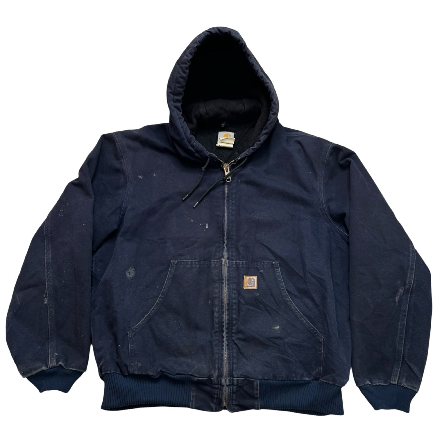 Vintage Canvas Hooded Carhartt Jacket Navy Size L