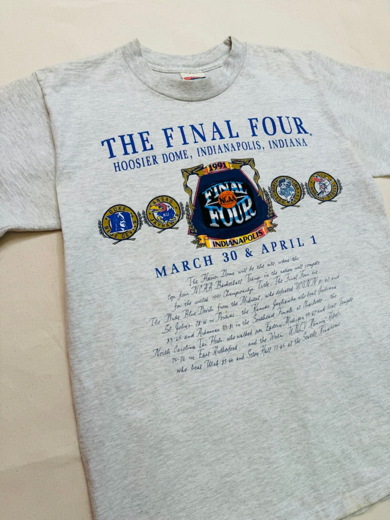 Vintage 1991 March Madness Final Four Tee Size L
