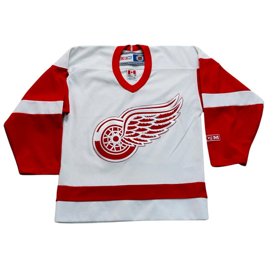 Vintage Detroit Red Wings CCM Jersey Size Youth Small