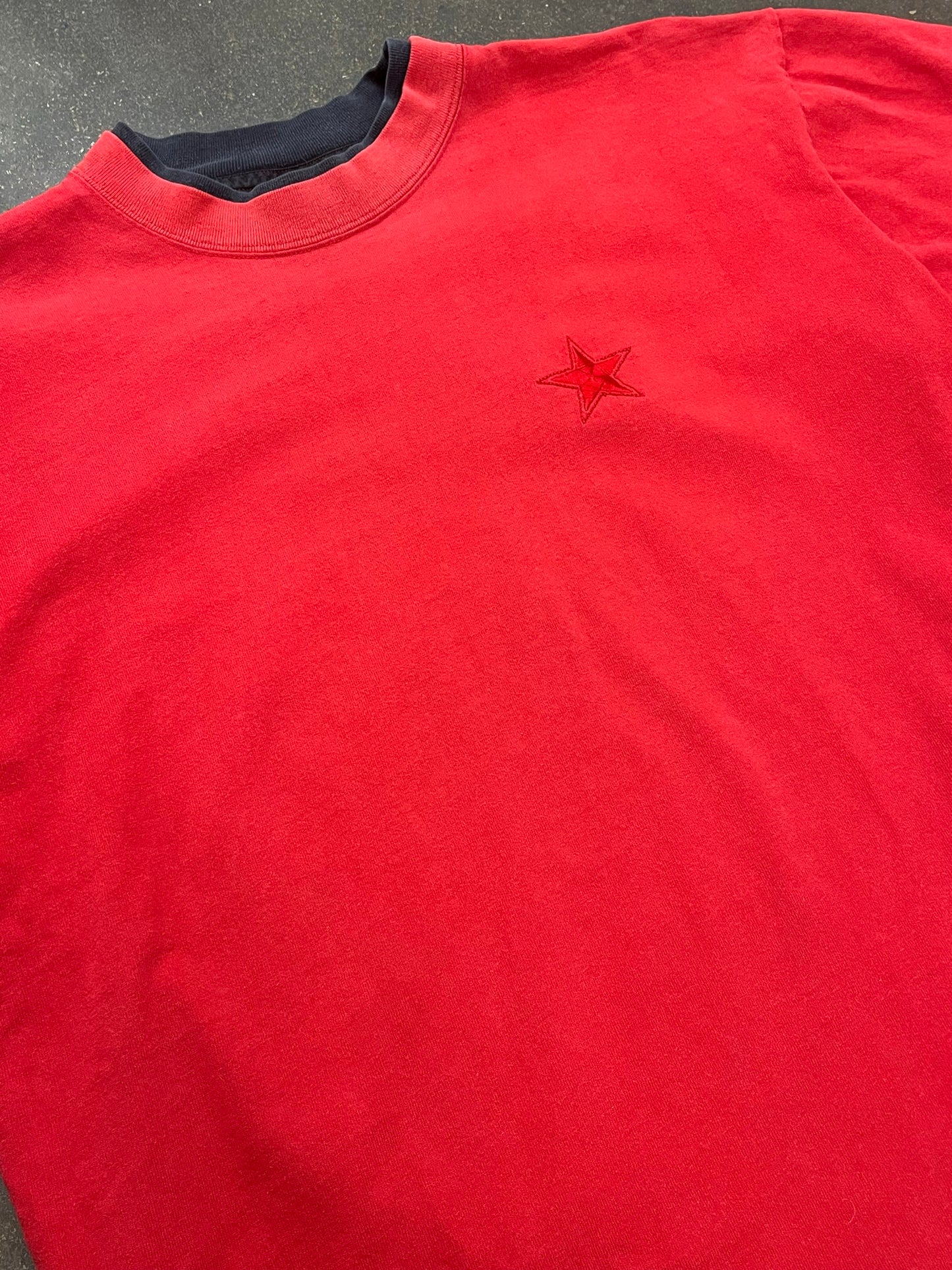 Vintage 90's Converse Star Red Tee Size L