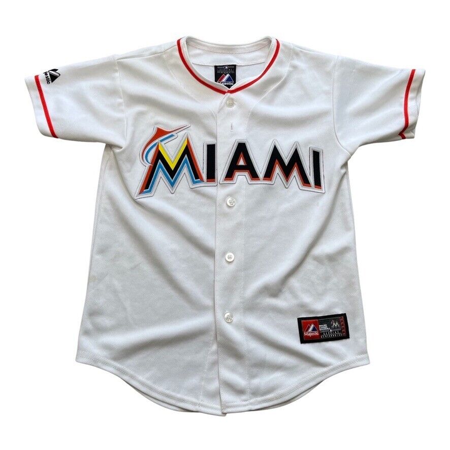 Miami Marlins Baseball Jersey Size Youth L