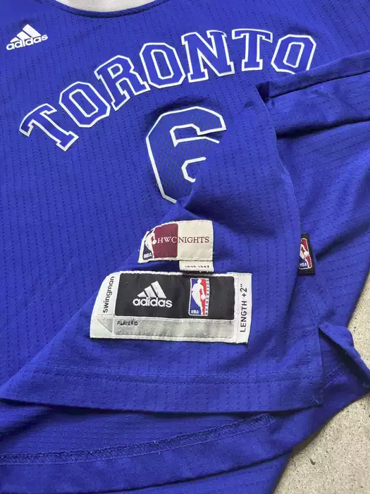 Toronto Raptors Huskies Blue Corey Joseph Adidas Size XL
